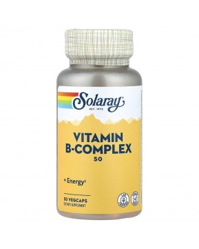 Solaray, комплекс витаминов группы B, 50 растительных капсул